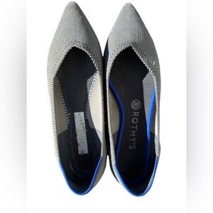 Rothy's Gray and Blue Women's Loafers